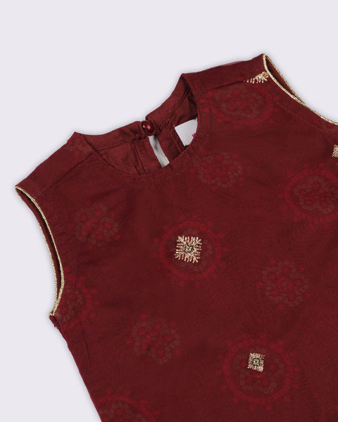 Newborn Girls' Signature Embroidered 3pc Suit