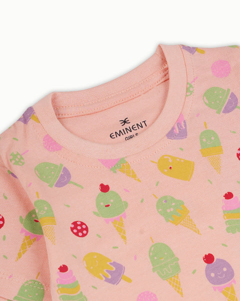 Girls' Half Sleeves T-Shirt