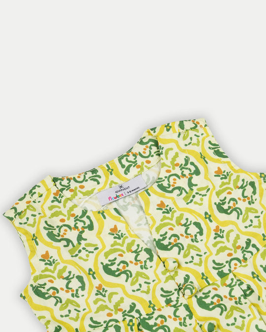 Newborn Girls' Essential Printed 2 Pc Suit