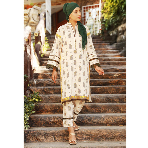 Eminent Printed Doriya Lawn Unstitched Kurti - 2