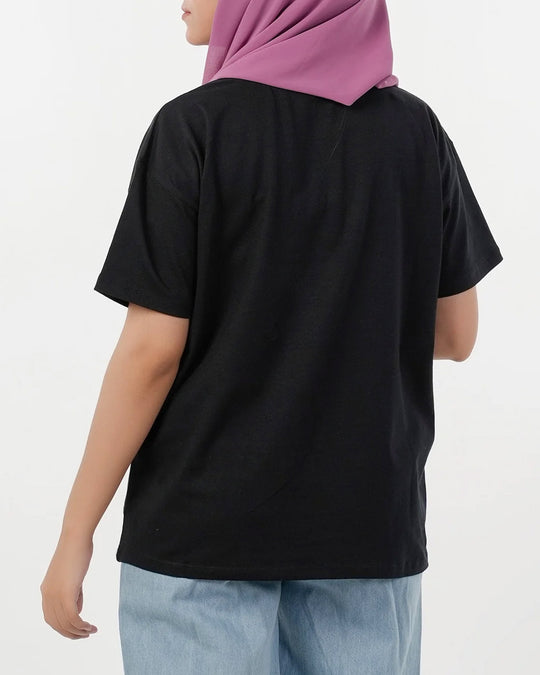 Eminent Women's Half Sleeves T-Shirt - Black