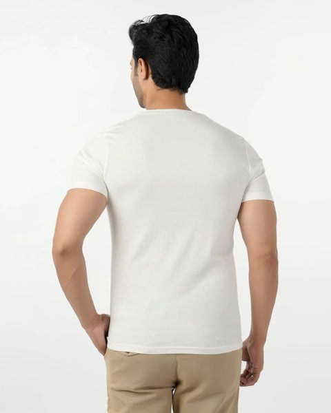Men's Round Neck Half Sleeves Printed T-Shirt