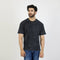 Eminent Men's Round Neck Half Sleeves T-Shirt  - Black