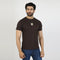 Eminent Men's Round Neck Half Sleeves T-Shirt  - Dark Brown