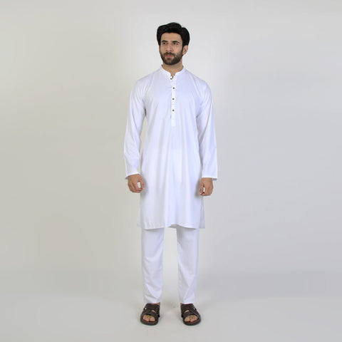 Eminent Men's Kurta Pajama Suit - White