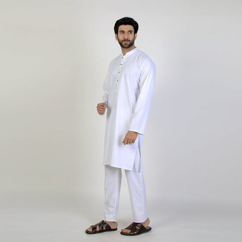 Eminent Men's Kurta Pajama Suit - Cream