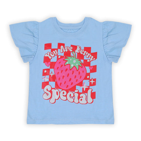 Eminent Girls Half Sleeves T-Shirt - Light Blue