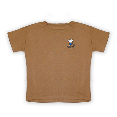 Eminent Women's Half Sleeves T-Shirt - Dark Sand, Women T-Shirts & Tops, Eminent, Chase Value