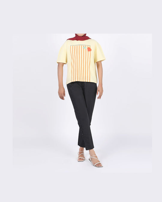 Eminent Women's Half Sleeves T-Shirt - Lemon, Women T-Shirts & Tops, Eminent, Chase Value