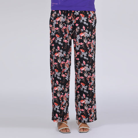 Eminent Women's Printed Trouser - Black, Women Pants & Tights, Eminent, Chase Value