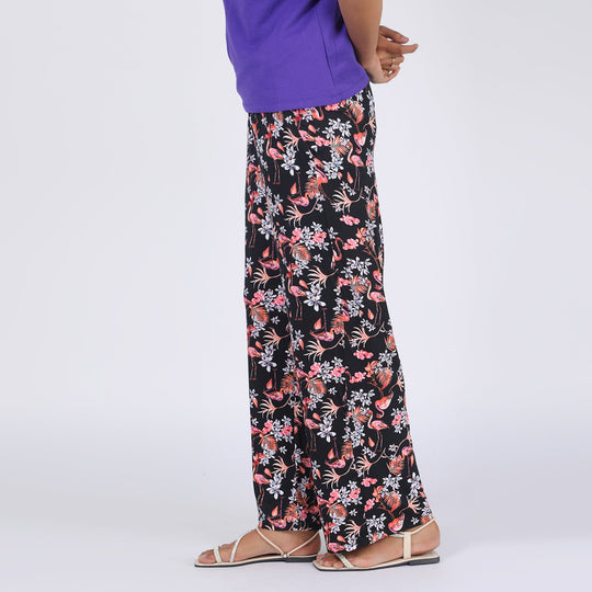 Eminent Women's Printed Trouser - Black, Women Pants & Tights, Eminent, Chase Value