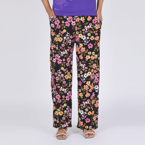 Eminent Women's Printed Trouser - Black, Women Pants & Tights, Eminent, Chase Value