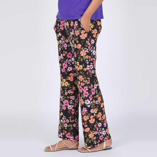 Eminent Women's Printed Trouser - Black, Women Pants & Tights, Eminent, Chase Value