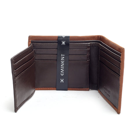 Eminent Suede Leather Wallet - Tan