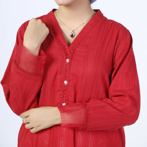 Eminent Women's Fancy Kurti - Red