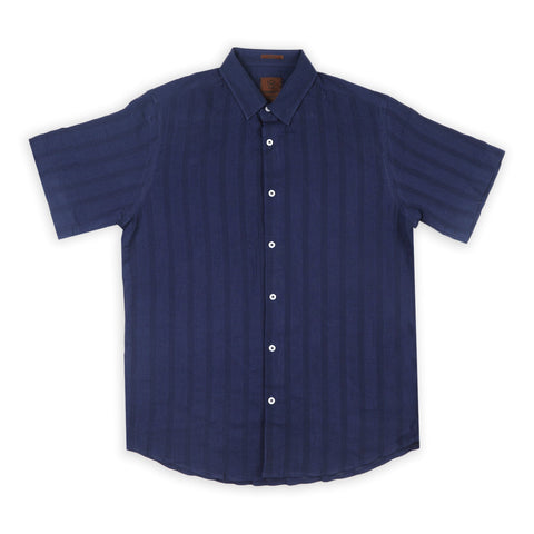 Eminent Men's Casual Half Sleeves Strip Shirt - Blue, Men's Shirts, Eminent, Chase Value