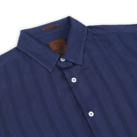 Eminent Men's Casual Half Sleeves Strip Shirt - Blue, Men's Shirts, Eminent, Chase Value