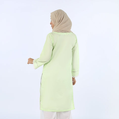 Women's Embroidered Stitched Kurti - Sea Green, Women Ready Kurtis, Eminent, Chase Value