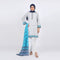Eminent Women's Printed 03 Pcs Shalwar Suit - White