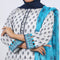 Eminent Women's Printed 03 Pcs Shalwar Suit - White