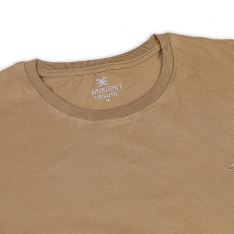 Eminent Men's Round Neck Half Sleeves T-Shirt - Dark Sandy, Men's T-Shirts & Polos, Eminent, Chase Value