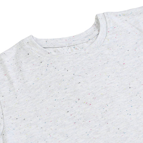 Eminent Girls Half Sleeves T-Shirt - Oatmeal