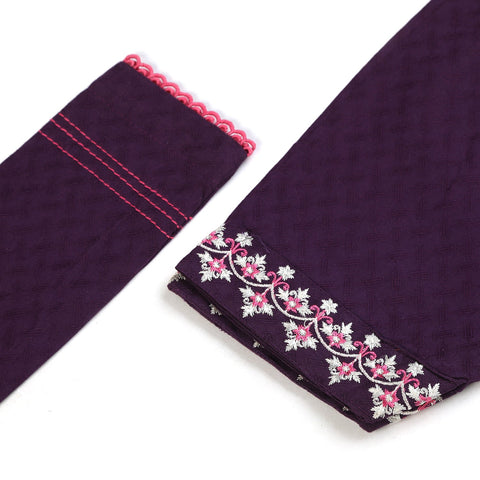 Eminent Girls Embroidered Shalwar Suit - Purple