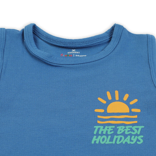 Eminent Newborn Boys Sando - Blue, Newborn Boys Shirts & T-Shirts, Eminent, Chase Value