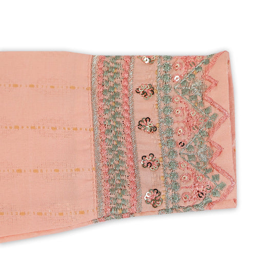 Eminent Girls Embroidered 3Pcs Shalwar Suit - Peach, Girls Shalwar Kameez, Eminent, Chase Value