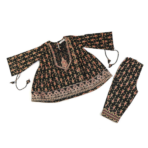 Eminent Girls Embroidered Shalwar Suits - Black, Girls Shalwar Kameez, Eminent, Chase Value