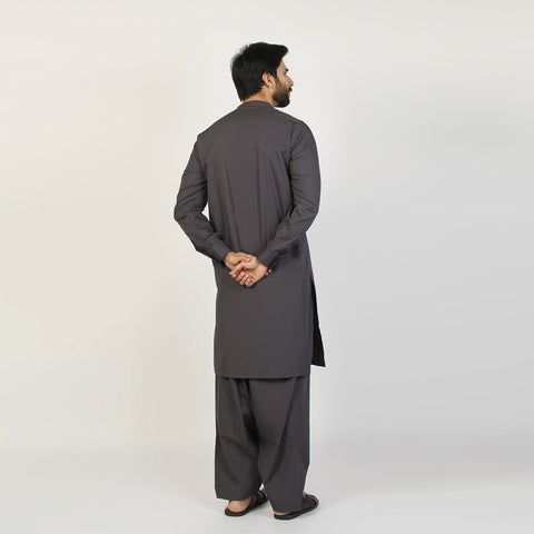 Eminent Men's Trim Fit Shalwar Suit - Grey, Men's Shalwar Kameez, Eminent, Chase Value