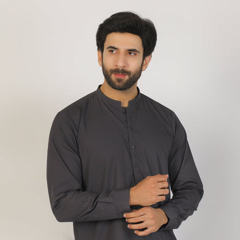 Eminent Men's Trim Fit Shalwar Suit - Grey, Men's Shalwar Kameez, Eminent, Chase Value