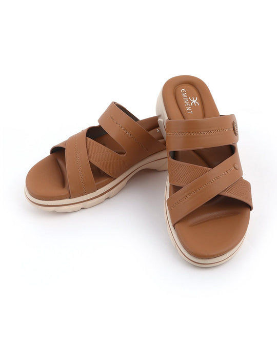 Eminent Women's Softy Slipper - Khaki, Women Slippers, Eminent, Chase Value