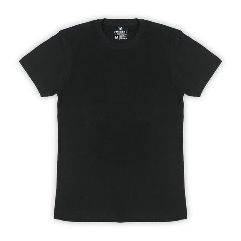 Eminent Men's Crew Neck Half Sleeves T-Shirt - Black