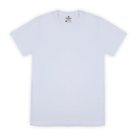 Eminent Men's Crew Neck Half Sleeves T-Shirt - White