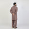 Eminent Men's Kameez Shalwar Plain Suit - Warm Grey