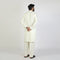 Eminent Men's Trim Fit Embrioded Shalwar Suit - Off White