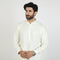 Eminent Men's Trim Fit Embrioded Shalwar Suit - Off White