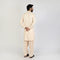 Eminent Men's Trim Fit Embrioded Shalwar Suit - Fawn