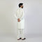 Eminent Men's Trim Fit Embrioded Shalwar Suit - White