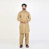 Eminent Men's Kameez Shalwar Plain Suit - Khaki