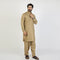 Eminent Men's Kameez Shalwar Plain Suit - Khaki