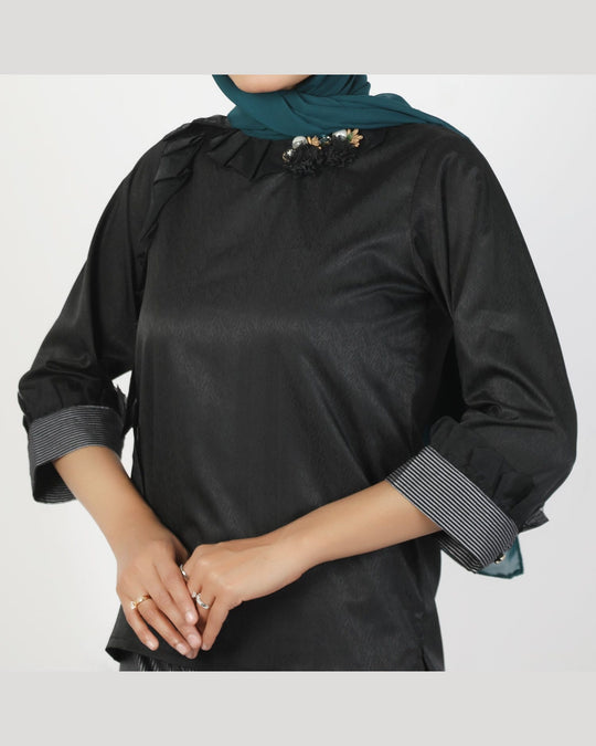 Eminent Women's Silk Co-Ord Suit - Black, Women Co-Ord Set, Eminent, Chase Value