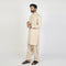 Eminent Men's Embroidered Shalwar Suit - Cream