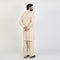 Eminent Men's Embroidered Shalwar Suit - Cream