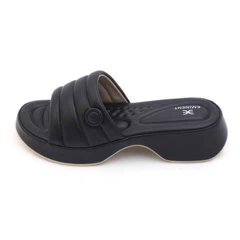 Eminent Women's Softy Slipper - Black, Women Slippers, Eminent, Chase Value