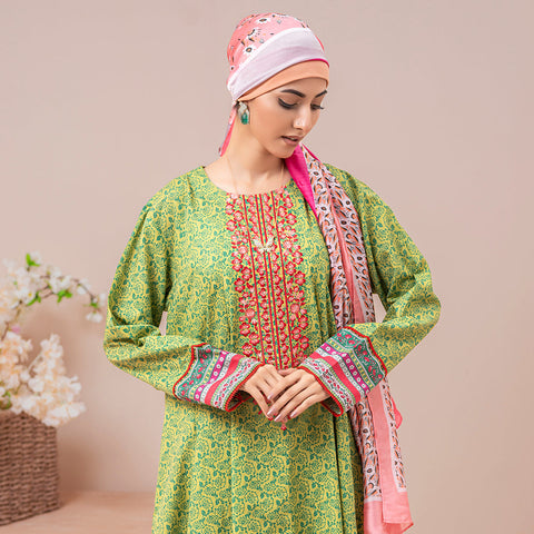 Eminent Women's Lawn Digital Printed Embroidered Unstitched 3Pcs Suit, Women, 3Pcs Shalwar Suit, Eminent, Chase Value