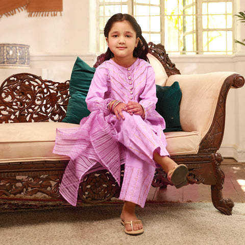 Eminent Girls Stitched Shalwar Suit - Purple, Girls Shalwar Kameez, Eminent, Chase Value