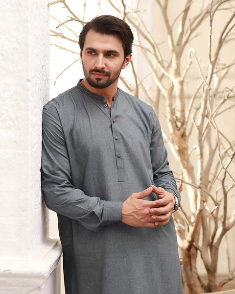 Eminent Men's Stitched Kurta Shalwar Suit - Charcoal, Men's Shalwar Kameez, Eminent, Chase Value