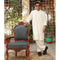 Eminent Men's Trim Fit Embrioded Shalwar Suit - Cream